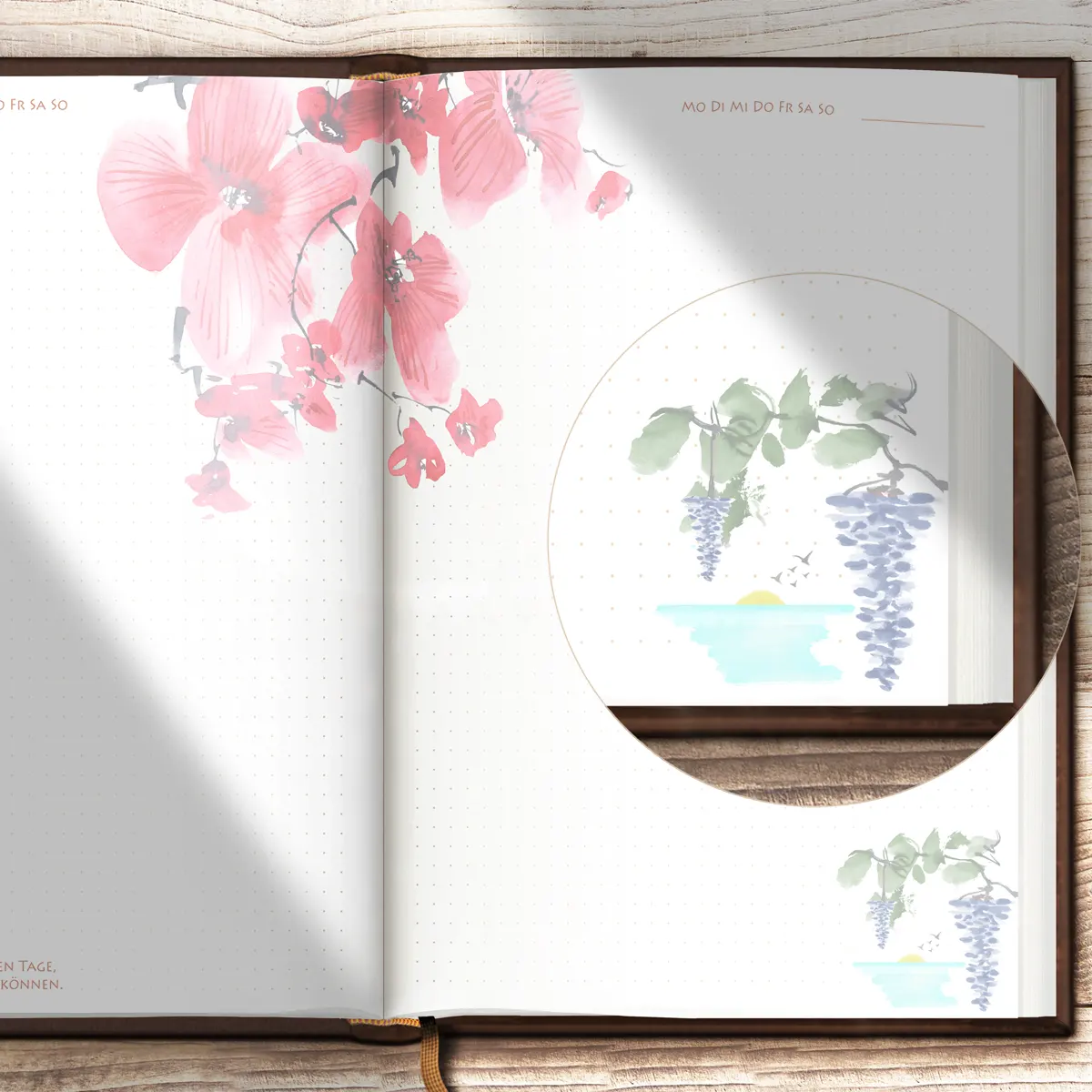 tagebuch-illustriert-mit-aquarellmalerei-und-schoenen-spruechen-zum-nachdenken-luca-tagebuch-isbn-9783982303208-bild05 Schönes Tagebuch, illustriert mit Aquarellmalerei und schönen Sprüchen zum Nachdenken, LUCA TAGEBUCH, Bild05